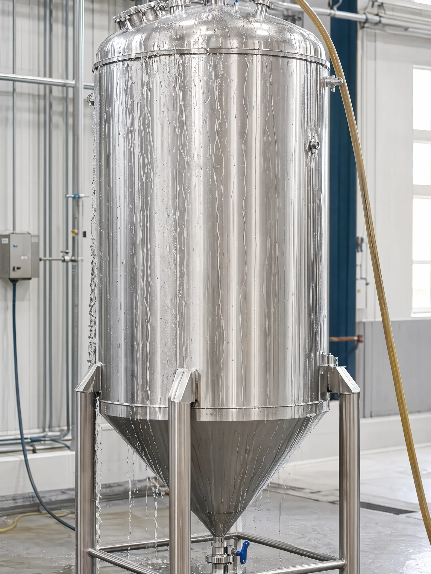 Controlled tank-body hydrostatic water-test evidence beside the inquiry form